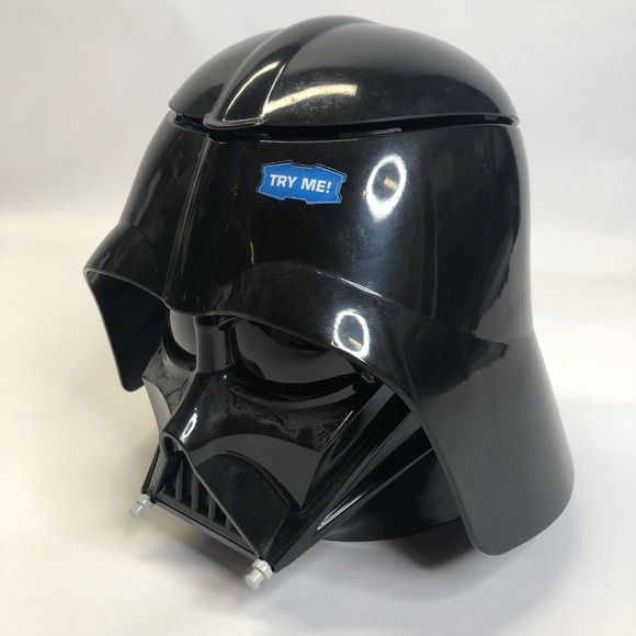 Star‎ Wars Disney Darth Vader Plastic Cookie Jar Breathing Sounds Tested Working - Picture 1 of 11